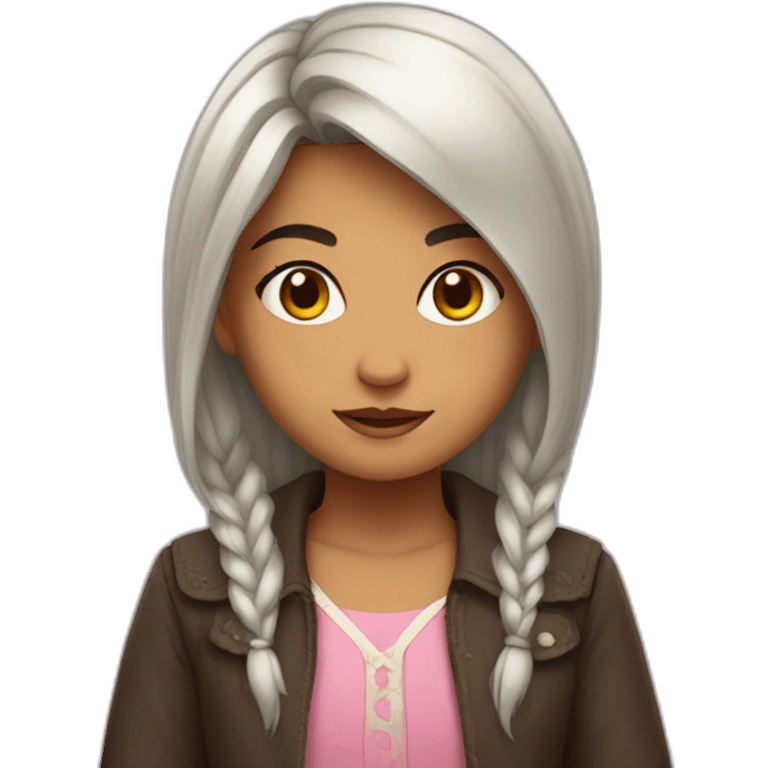 Niña enfadada emoji