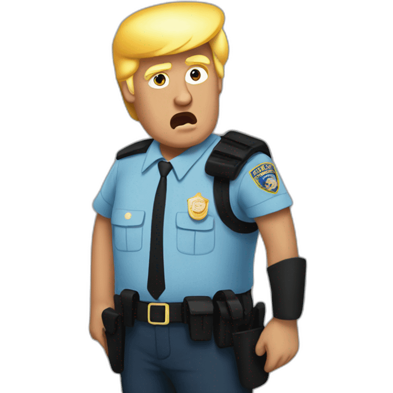 trump-getting-arrested emoji