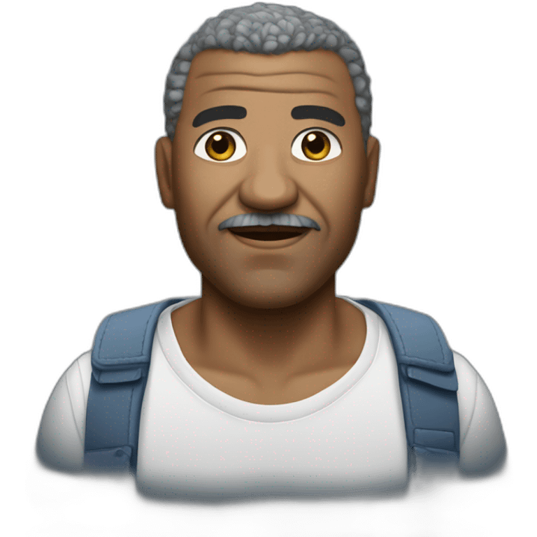 Black man Jean-Marie Bigard emoji