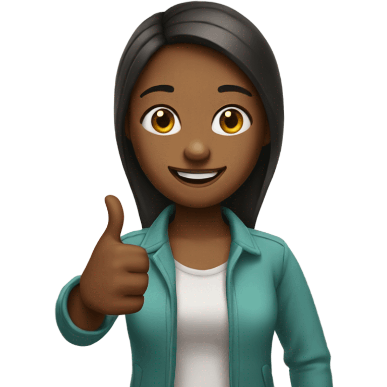 girl with thumbs up  emoji