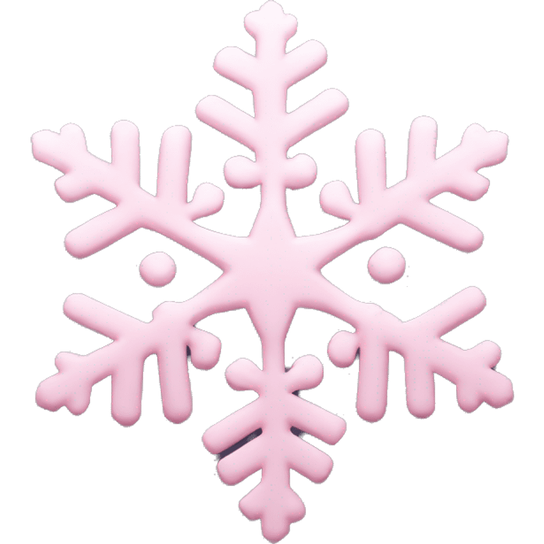 pastel pink snowflake  emoji