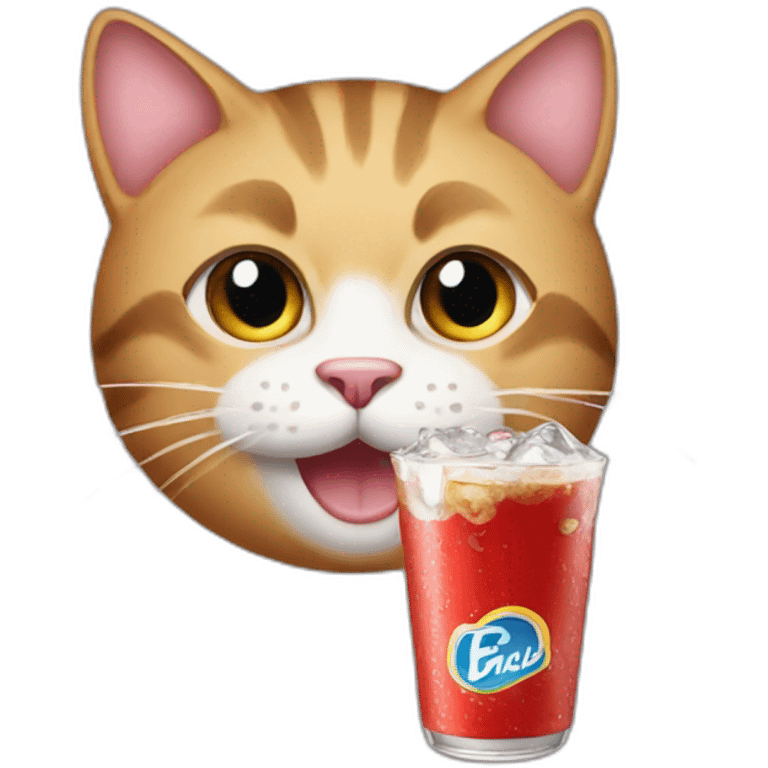 cat drink coca emoji