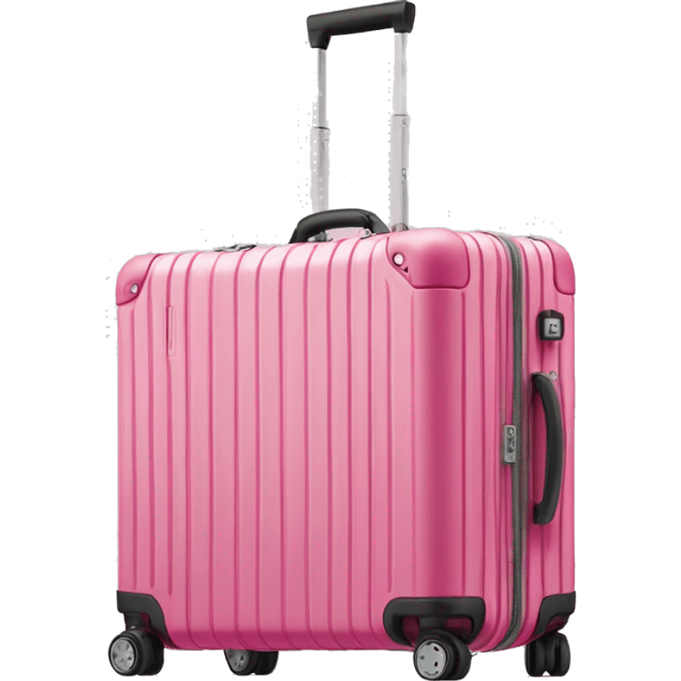 Rimowa suitcase pink emoji