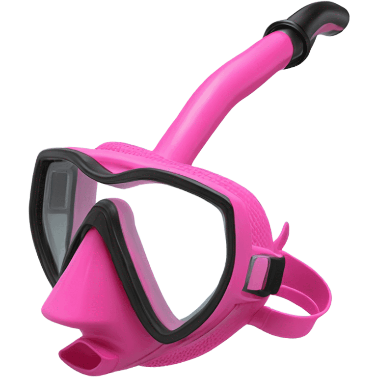 Pink snorkel realistic  emoji