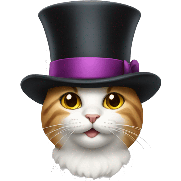 cat with top hat emoji