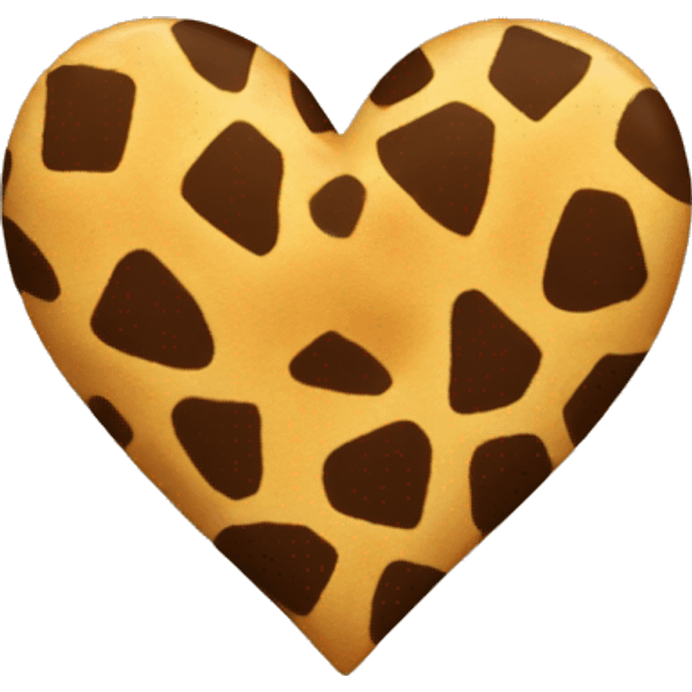 Giraffe print heart  emoji