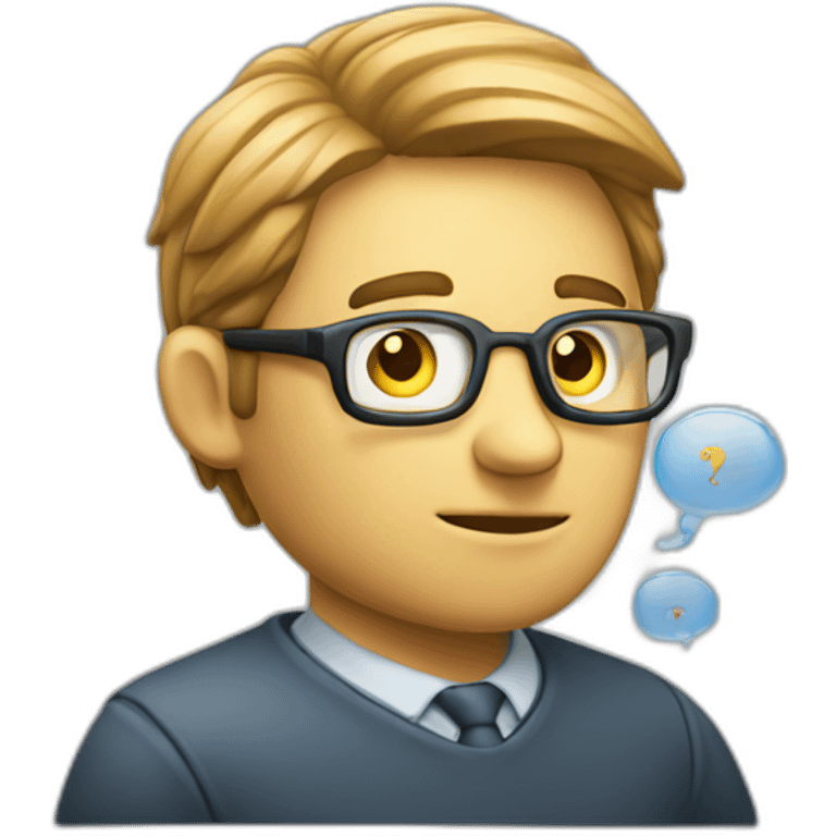 it man with think bubble emoji