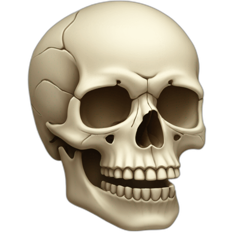 Human skull emoji