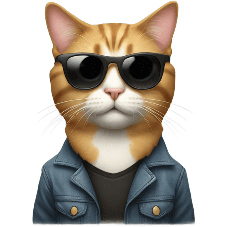 Cat with sunglasses emoji