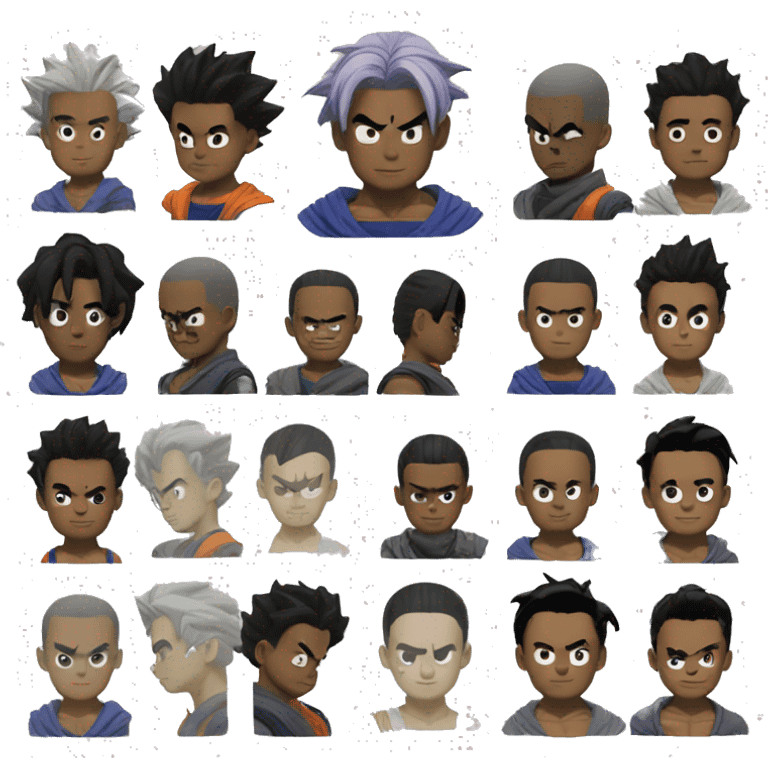 create character "trunks" in dragon ball  emoji