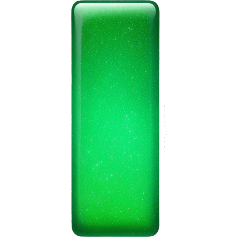 Green shimmering rectangle with LONG inscription emoji