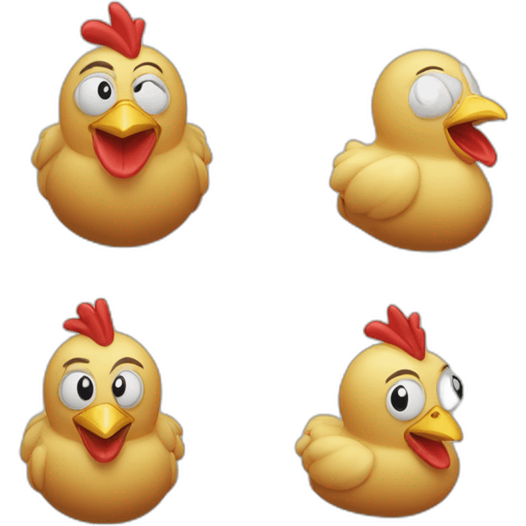 Un gros en surpoids qui man du poulet emoji