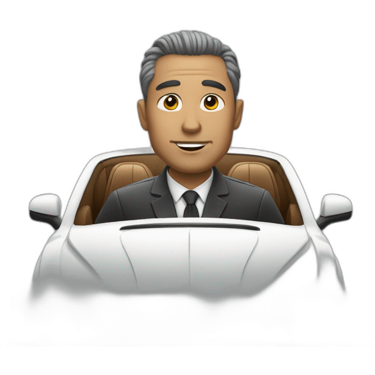 A Man in a bentley car emoji