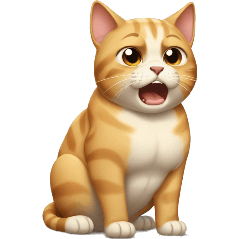 Buff cat crying emoji