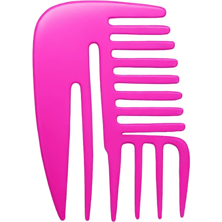 Pink comb emoji