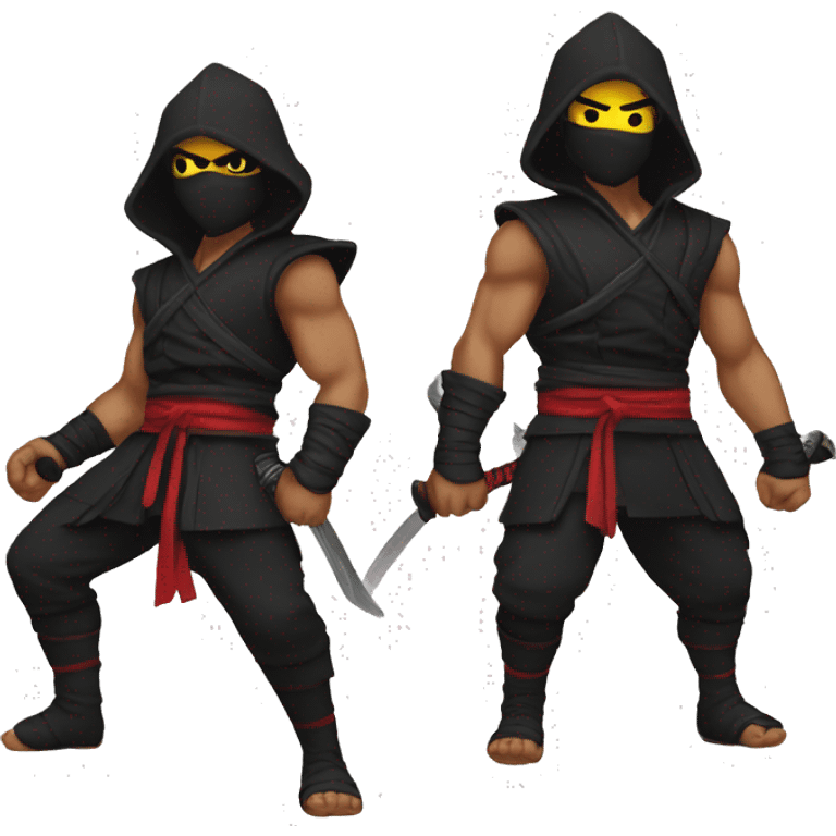 Ninja y diablo emoji