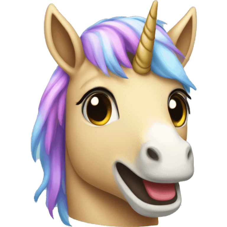 Unicornio multicolor  emoji