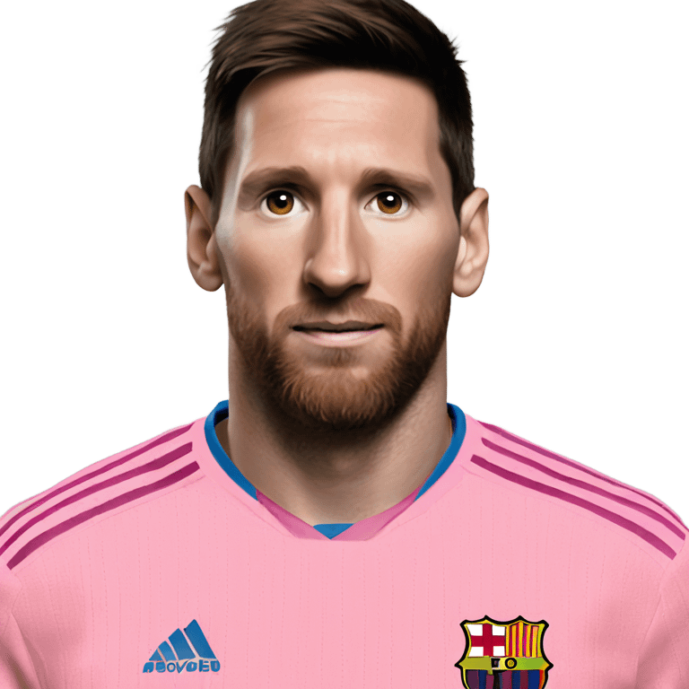 pink sweater on messi emoji