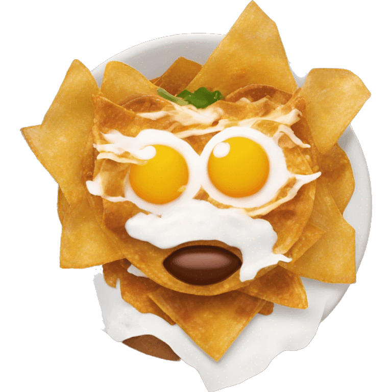 Heart eyes chilaquiles emoji