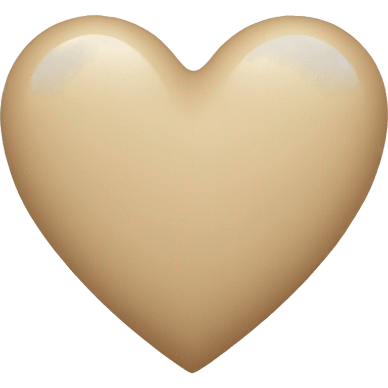 Beige heart  emoji