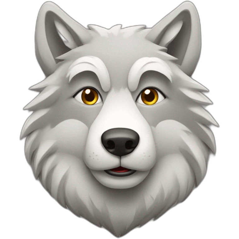 Loup sur montagne emoji