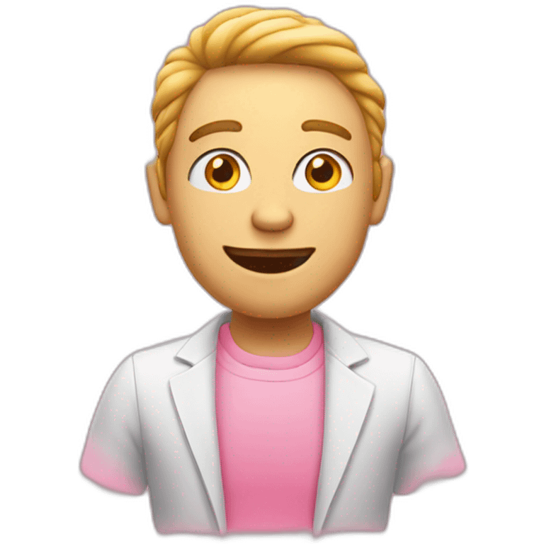 men met een pink had emoji