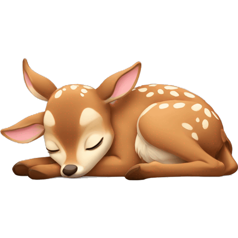 fawn sleeping emoji