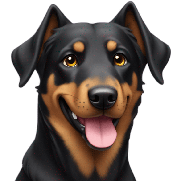 Beauceron dog princess emoji