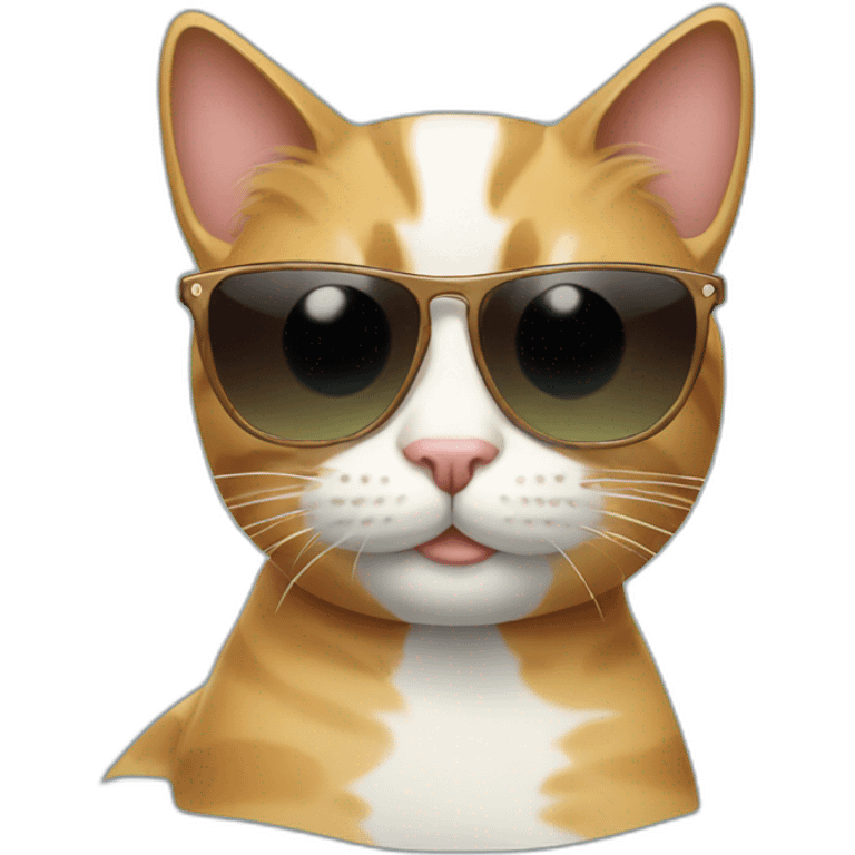 Cat with sunglasses emoji