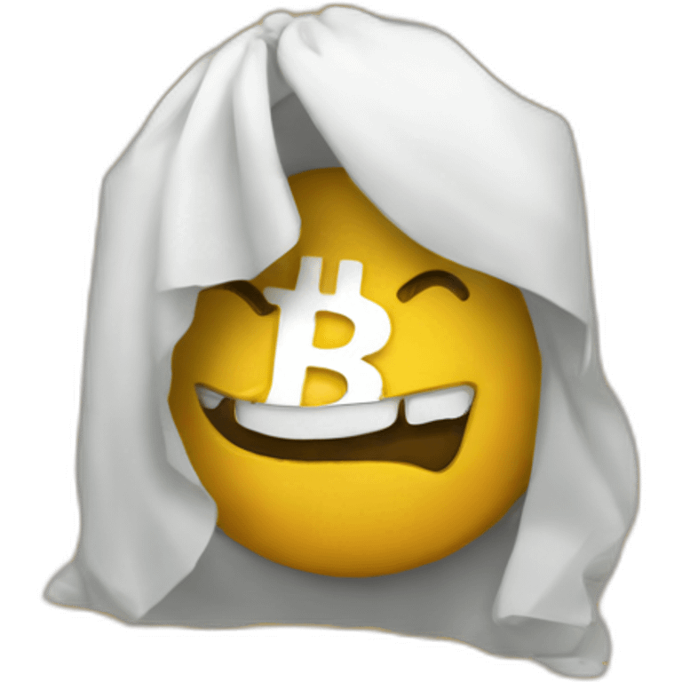 Com with bitcoin emoji