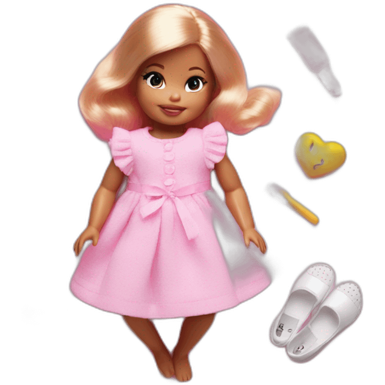 Newborn barbie photo session emoji