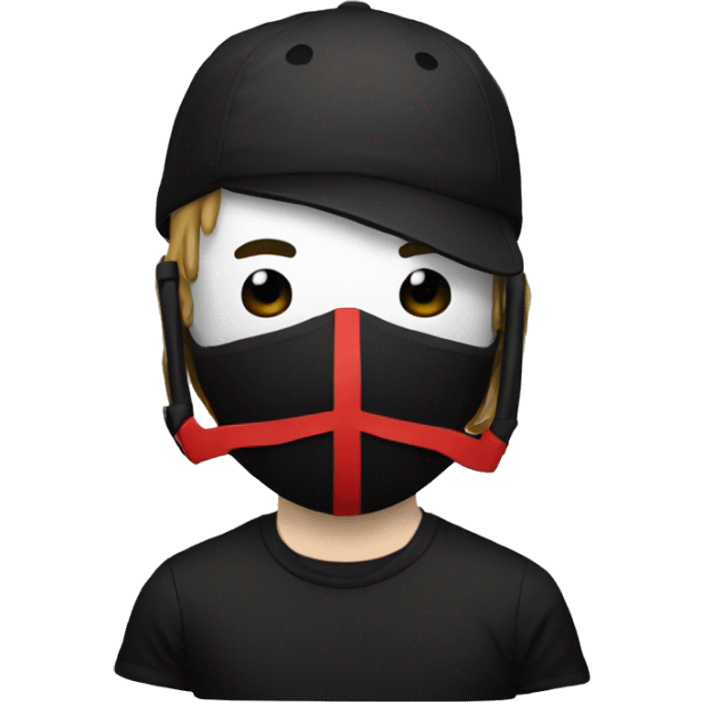 twenty one pilots clancy red and black baggy mask emoji