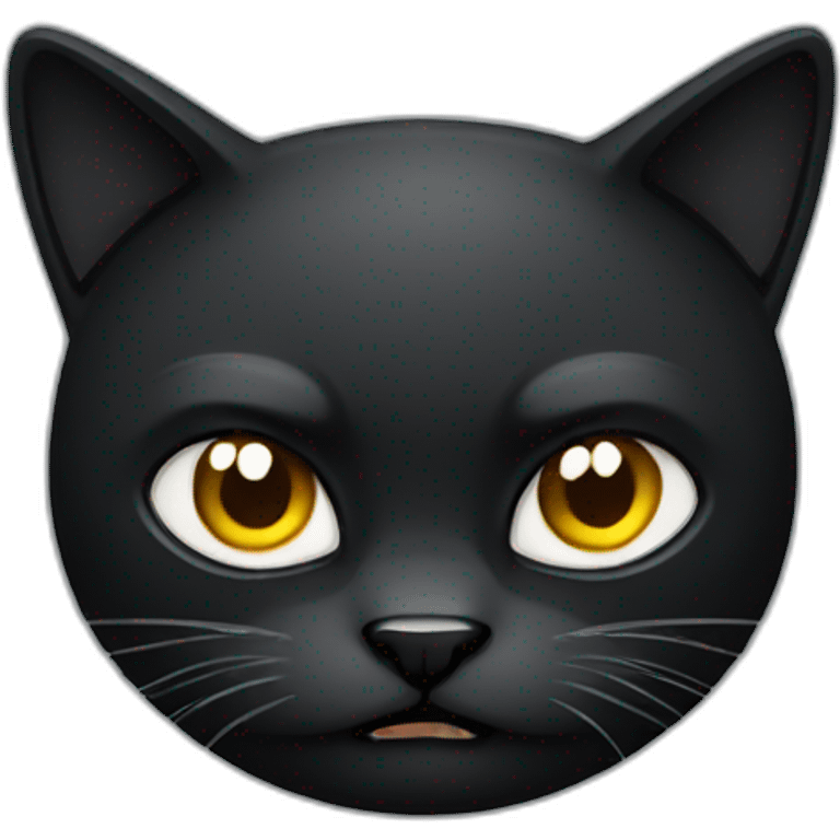 black angry cat emoji