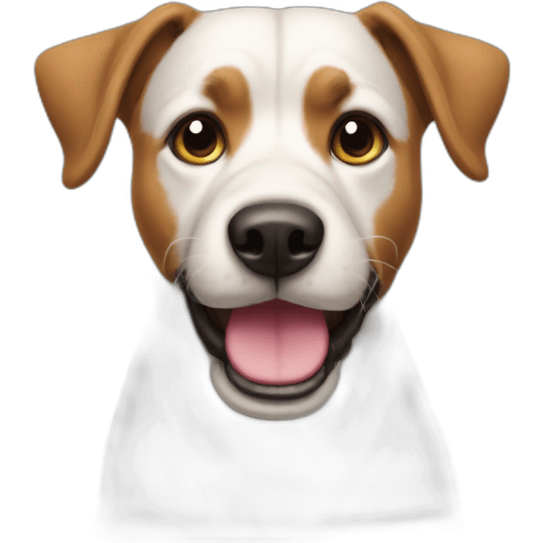 Émoji chien qui sourit emoji