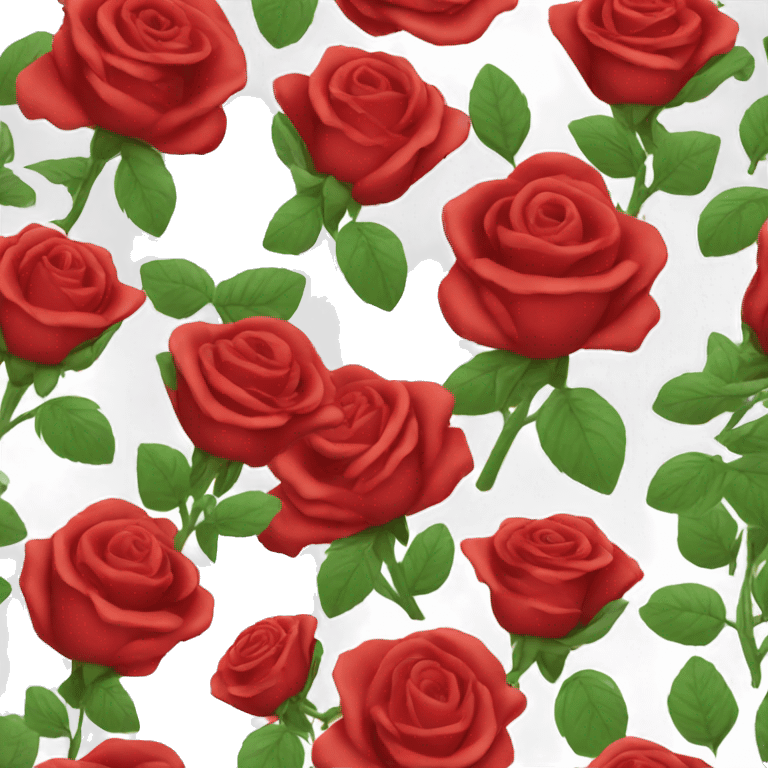 Red roses emoji