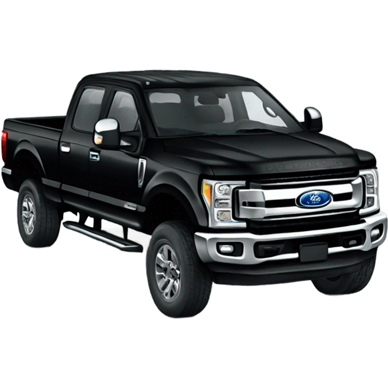 Black Ford F250  emoji