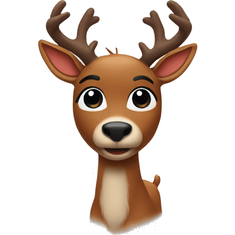 Rudolph the red nosed reindeer  emoji