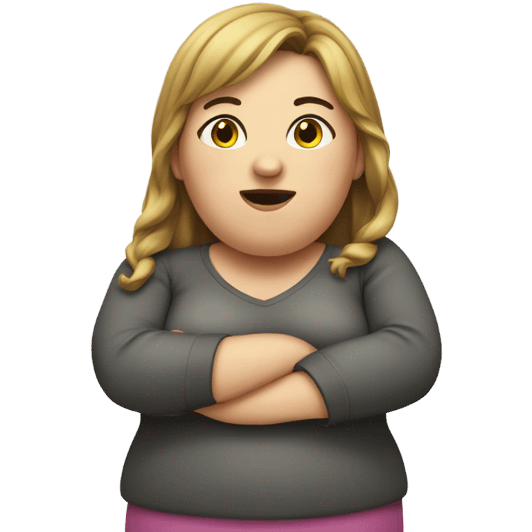 Obese girl emoji