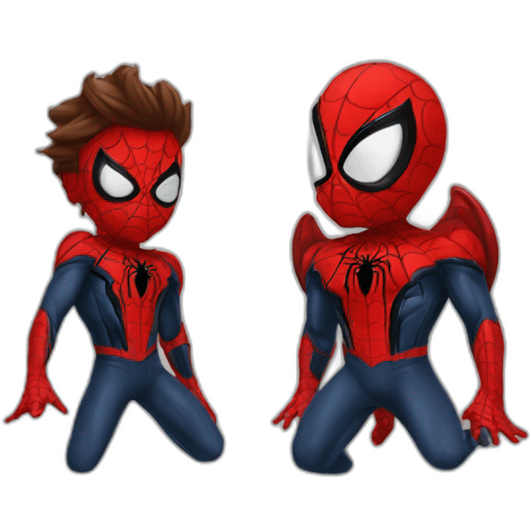 spider men kiss Gven emoji