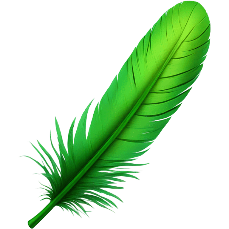 Green Feather  emoji