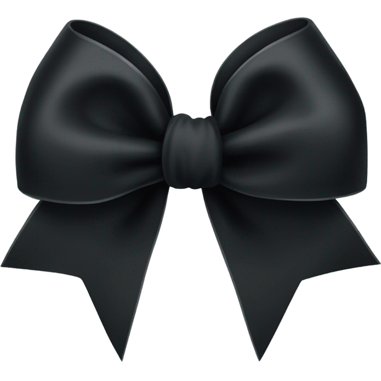 A black bow  emoji