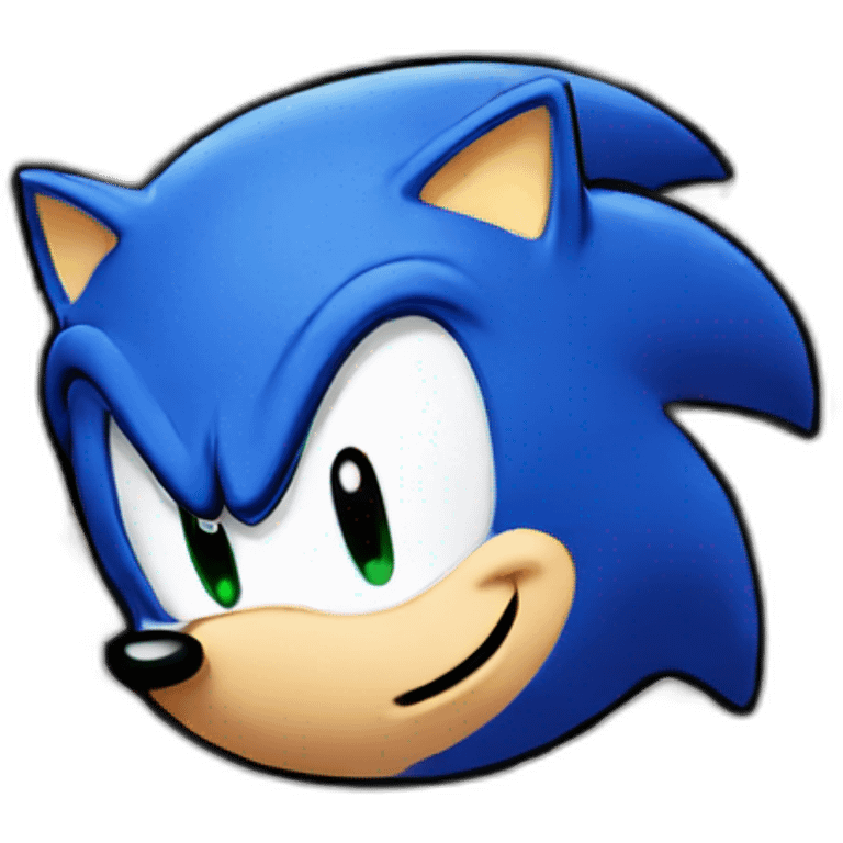 sonic head mix with kirby head emoji