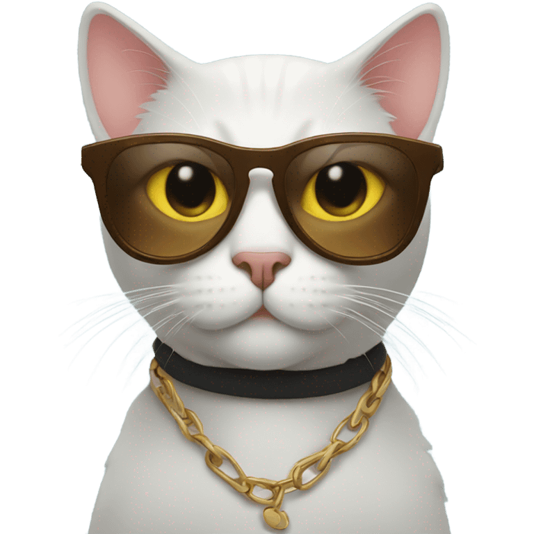 Cat with sunglasses emoji