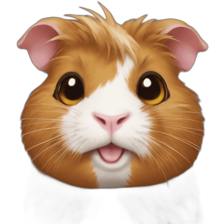 Guinea pig dressed a cat emoji