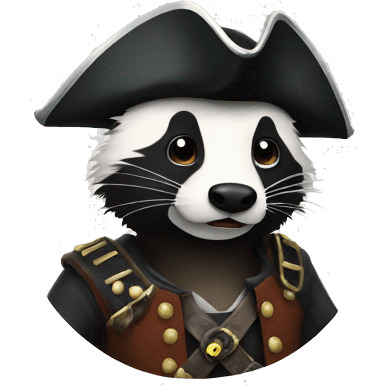 pirate badger emoji