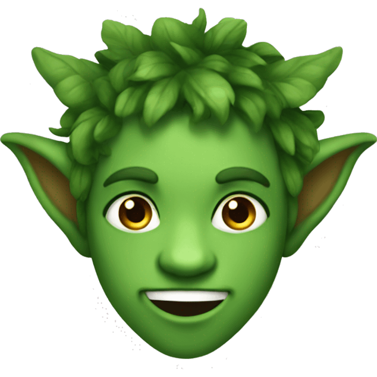 Green satyr emoji