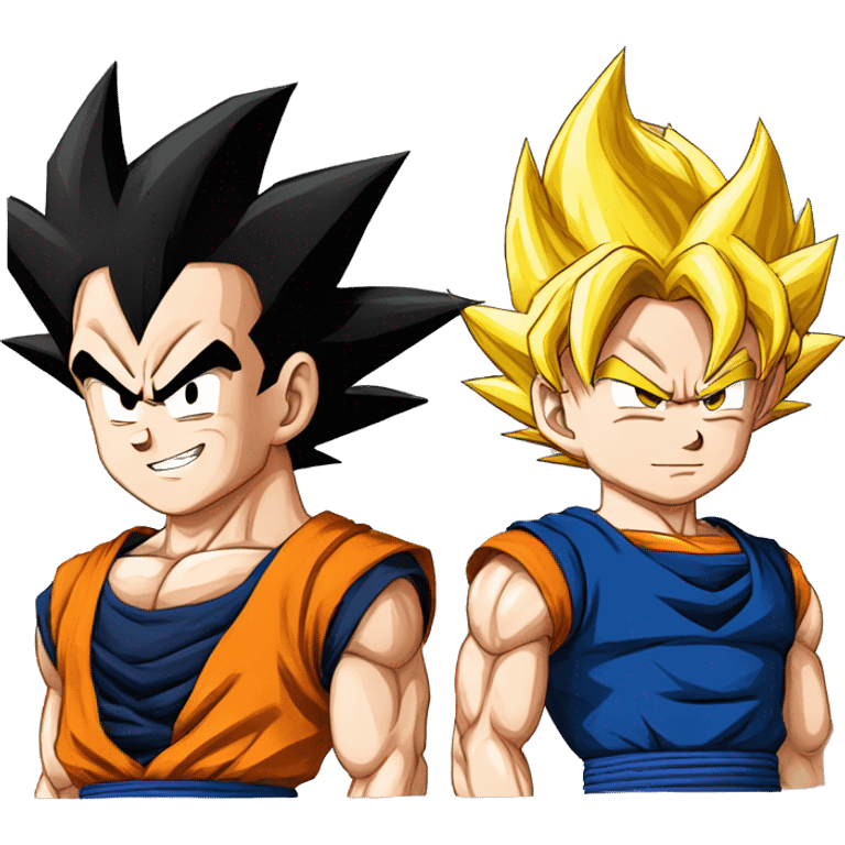 Goku et vegeta  emoji