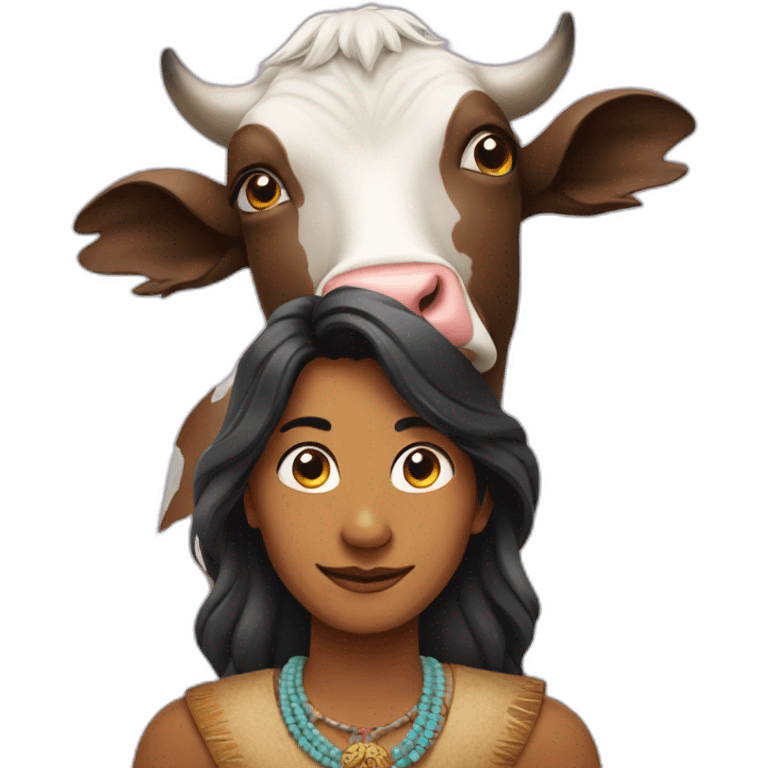 indian with a company cow emoji