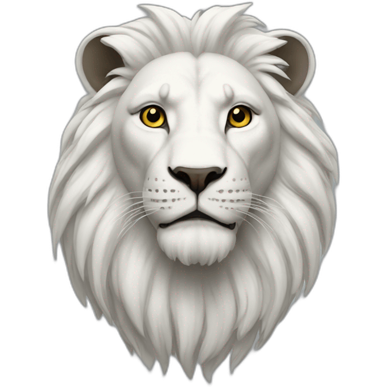 lion white emoji