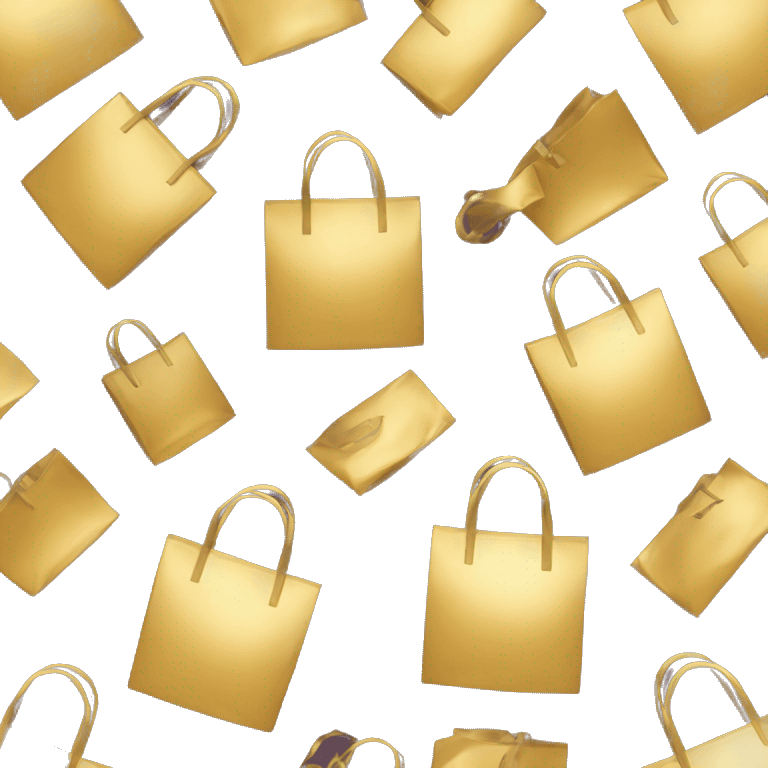 Gold shopping bag emoji